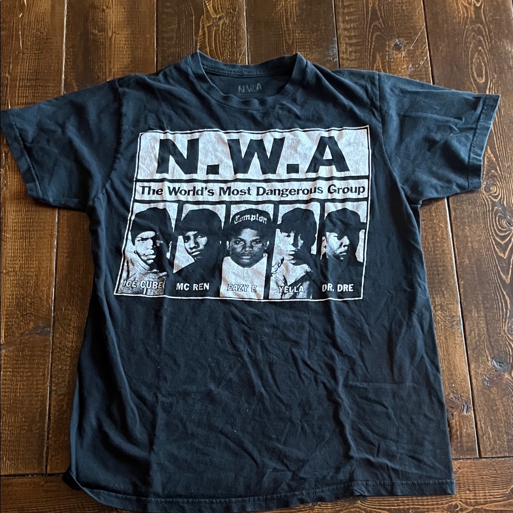 Vintage Nwa Black Graphic Tee L